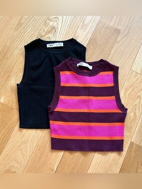 Zara Knit Crop Tops
